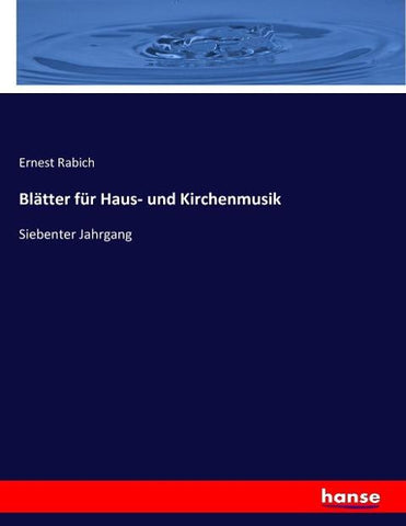 Blätter für Haus- und Kirchenmusik