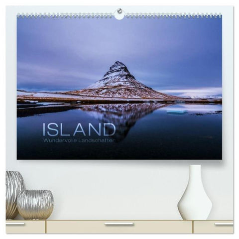 Island - Wundervolle Landschaften (hochwertiger Premium Wandkalender 2026 DIN A2 quer), Kunstdruck in Hochglanz
