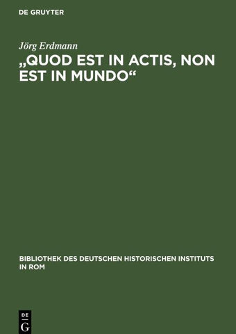 „Quod est in actis, non est in mundo“