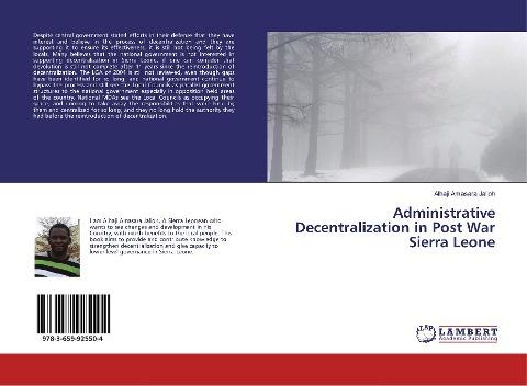 Administrative Decentralization in Post War Sierra Leone