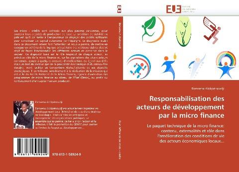 Responsabilisation des acteurs de développement par la micro finance