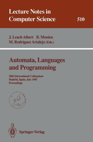 Automata, Languages and Programming
