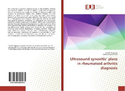 Ultrasound synovitis' place in rheumatoid arthritis diagnosis