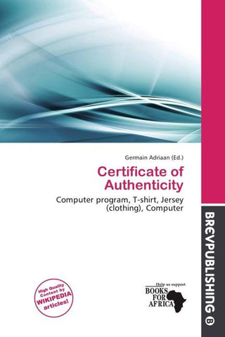 Certificate of Authenticity