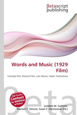 Words and Music (1929 Film)
