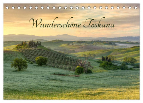 Wunderschöne Toskana (Tischkalender 2026 DIN A5 quer), CALVENDO Monatskalender