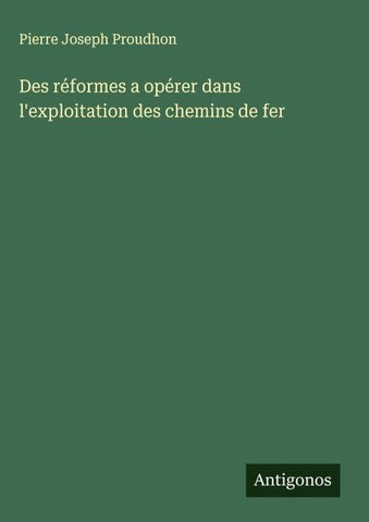 Des réformes a opérer dans l'exploitation des chemins de fer