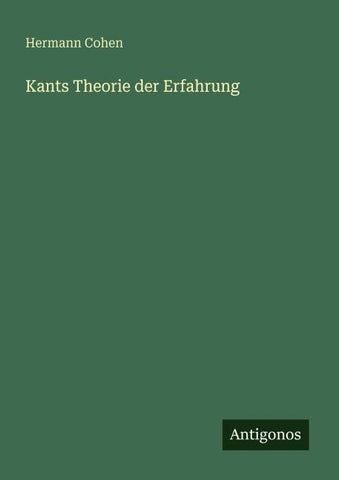 Kants Theorie der Erfahrung