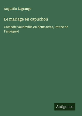 Le mariage en capuchon