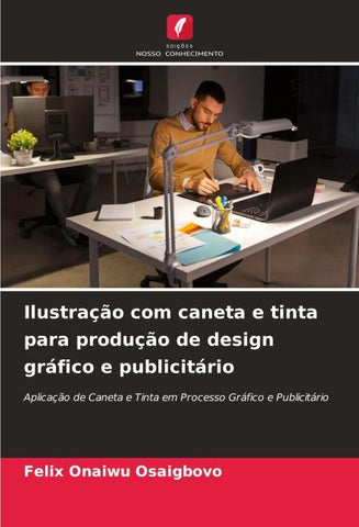 Ilustração com caneta e tinta para produção de design gráfico e publicitário