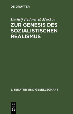 Zur Genesis des sozialistischen Realismus