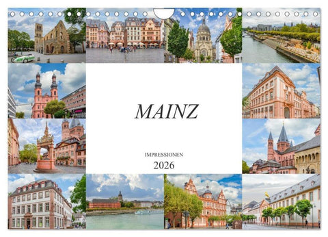 Mainz Impressionen (Wandkalender 2026 DIN A4 quer), CALVENDO Monatskalender