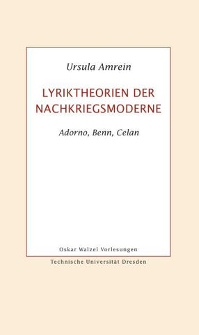 Lyriktheorien der Nachkriegsmoderne