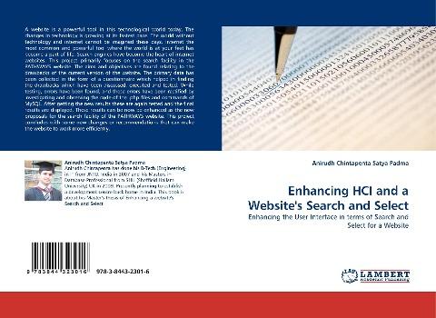 Enhancing HCI and a Website''s Search and Select