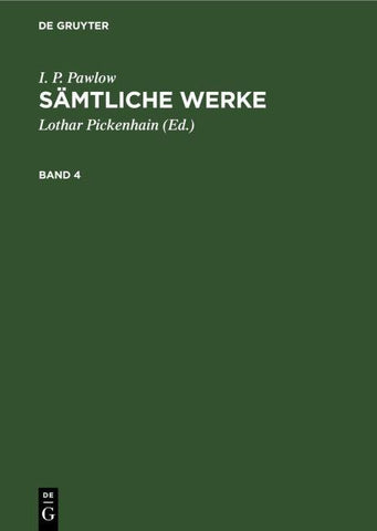Sämtliche Werke. Band 4