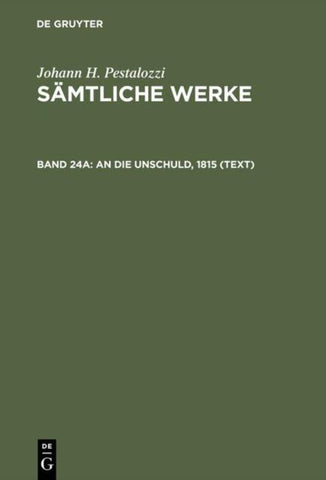 An die Unschuld, 1815 (Text)