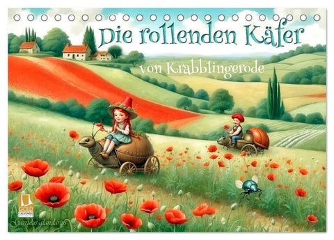 Die rollenden Käfer von Krabblingerode (Tischkalender 2026 DIN A5 quer), CALVENDO Monatskalender