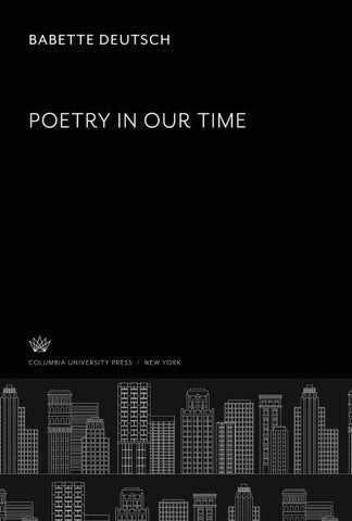 Poetry in Our Time
