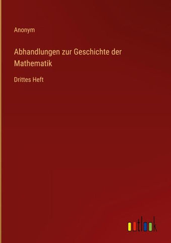 Abhandlungen zur Geschichte der Mathematik