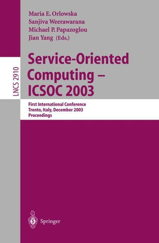 Service-Oriented Computing -- ICSOC 2003