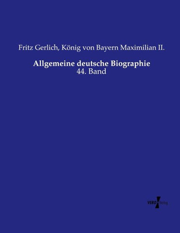 Allgemeine deutsche Biographie