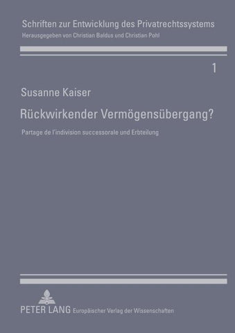 Rückwirkender Vermögensübergang?