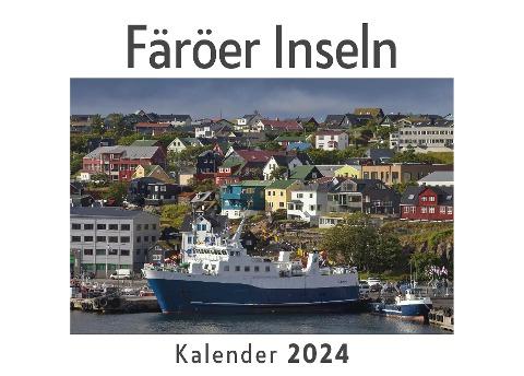 Färöer Inseln (Wandkalender 2024, Kalender DIN A4 quer, Monatskalender im Querformat mit Kalendarium, Das perfekte Geschenk)