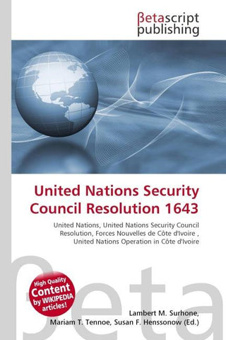 United Nations Security Council Resolution 1643