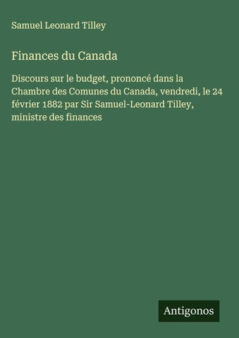 Finances du Canada