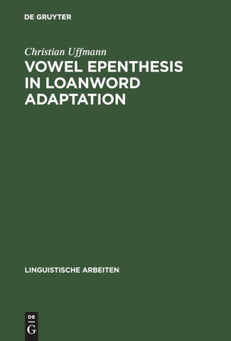 Vowel Epenthesis in Loanword Adaptation