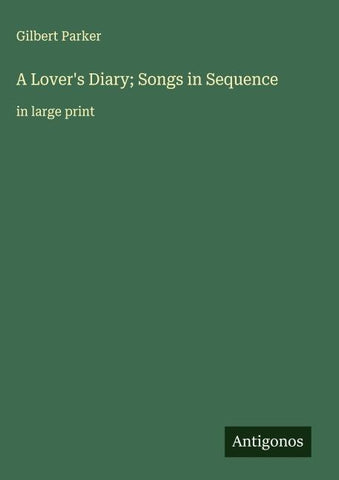 A Lover's Diary; Songs in Sequence