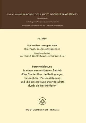 Personalplanung in einem neu errichteten Betrieb