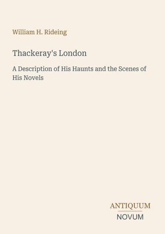 Thackeray's London
