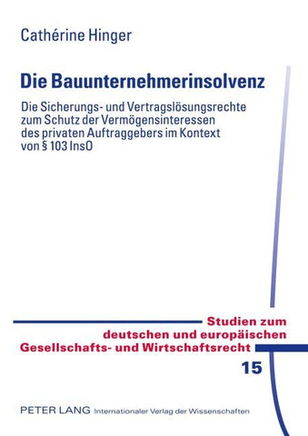 Die Bauunternehmerinsolvenz