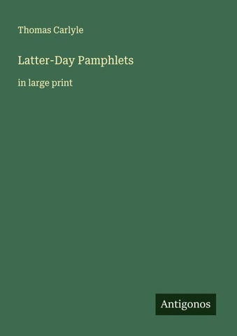 Latter-Day Pamphlets