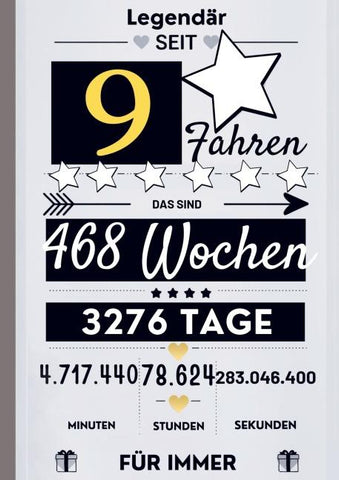 Notizbuch für Jungen 9 Jahre- Geburtstagsgeschenk für 9 jährige Jungen