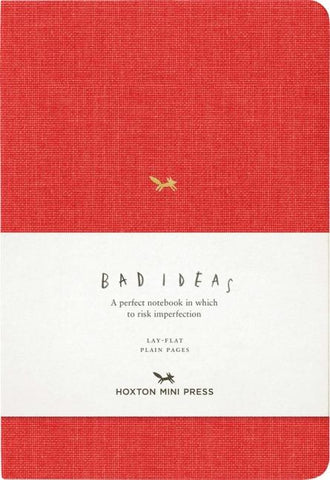 A Notebook for Bad Ideas (Medium / Red / Unlined)