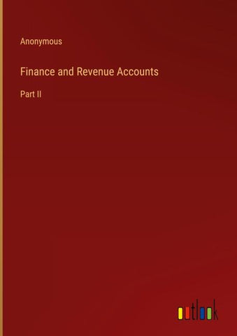 Finance and Revenue Accounts