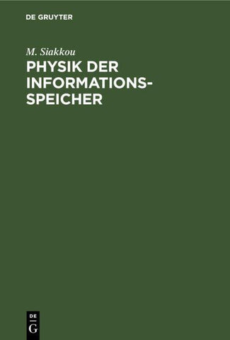 Physik der Informationsspeicher