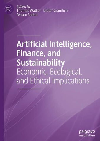 Artificial Intelligence, Finance, and Sustainability