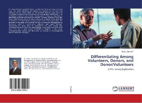 Differentiating Among Volunteers, Donors, and Donor/Volunteers