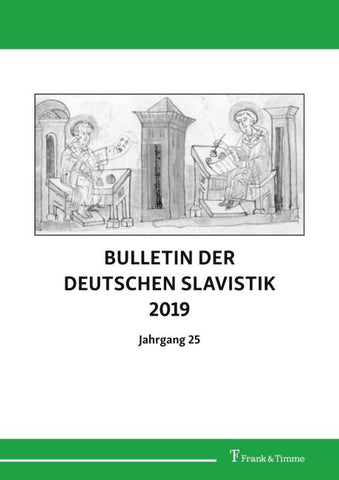 Bulletin der Deutschen Slavistik 2019