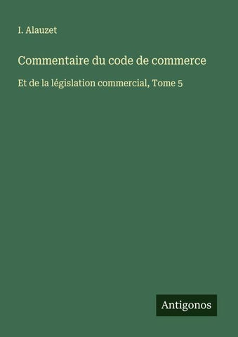 Commentaire du code de commerce