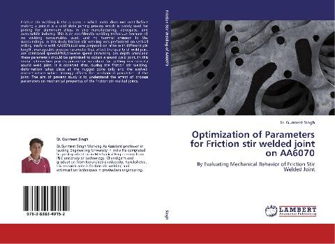 Optimization of Parameters for Friction stir welded joint on AA6070
