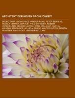 Architekt der Neuen Sachlichkeit