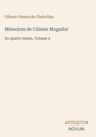 Mémoires de Céleste Mogador