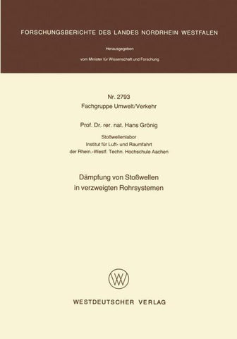 Dämpfung von Stoßwellen in verzweigten Rohrsystemen
