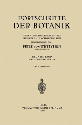 Fortschritte der Botanik