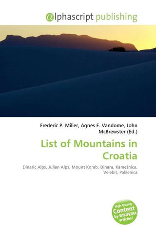 List of Mountains in Croatia