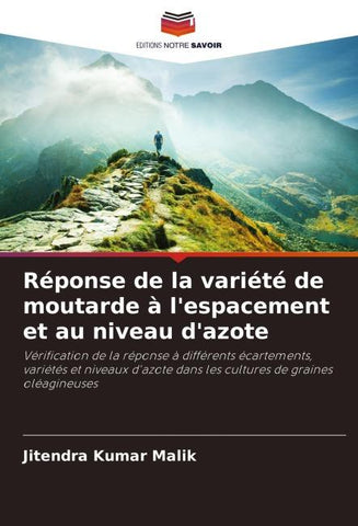 Réponse de la variété de moutarde à l'espacement et au niveau d'azote
